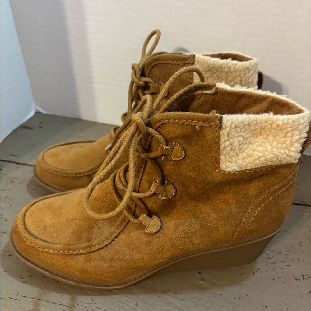Mad Love wedge boots